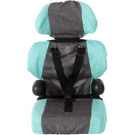 Bayer Chic 2000 Puppenautositz für Baby-Puppen Melange anthrazit-Mint