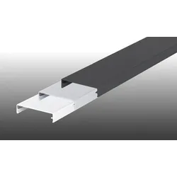 Aluprofil Klemmdeckel - 60 mm Profildeckel aus Aluminium - 4500 mm Aluminiumdeckel - pressblank – ideales Klemmprofil für Aluprofile