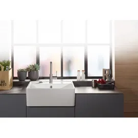 Villeroy & Boch Spülstein Einzelbecken ebony + Excenterbetätigung
