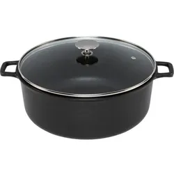 De Buyer Choc Extreme Bratentopf mit Glasdeckel 24cm induktion