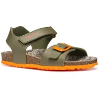 GEOX Ghita Boy B Sandal, Military/Orange, 38