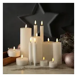 adilina LED Maxi Teelichter Lina 7 cm 2 St. weiß