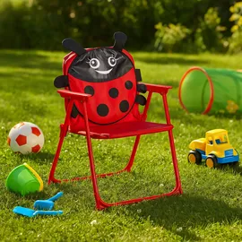 Relaxdays Campingstuhl Marienkäfer Bunt