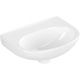 Villeroy & Boch O.novo Handwaschbecken 360 x 275 cm, ohne Überlauf, seitliche Hahnlöcher vorgestochen, weiß C-plus