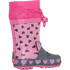 Playshoes Gummistiefel Katze rosa 33