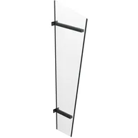 Vordach Seitenteil Heilbronn, Seitenwand aus Aluminium und Glas, Anthrazit, 30,5 x 60 x 185 cm, individuell konfigurierbar