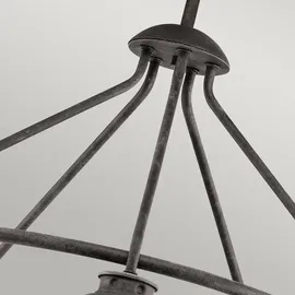 Elstead Lighting Ashland Bay 5-flg. Ø 66,3 cm grau Aluminium, Glas, Metall