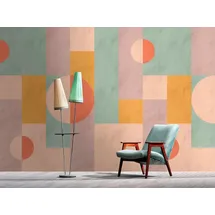 Living Walls Vliestapete Geometrische Retro-Tapete Moderne Mustertapete, glatt, matt, (1 St) weiß