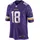 Nike Footballtrikot NIKE "Nike Trikot Minnesota Vikings NFL Home Jersey Jefferson 18", Herren, Gr. L, lila (mehrfarbig), 100% Polyester, Trikots