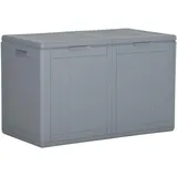 vidaXL Garten-Aufbewahrungsbox 180 L 80,5 x 44,5 x 51 cm Grau
