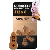 Duracell Hörgeräte-Batterien EasyTab 312/PR41 6 St.