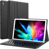 Earto Tastatur Hülle für Samsung Galaxy Tab A7 10.4 2020 - Abnehmbare Kabellose Bluetooth QWERTZ Tastatur mit Hülle für Samsung Galaxy Tab A7 10,4 Zoll 2020 T500 / T505 / T507, Schwarz