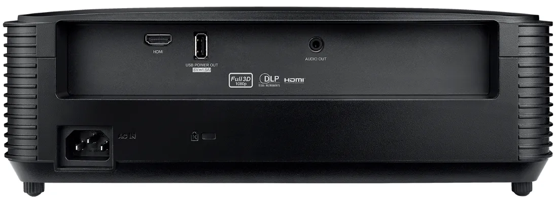 PRO Optoma DH351 Beamer - Full-HD, 3600 Lumen, 22.000:1 Kontrast, 1.1 x Zoom, 1x HDMI, USB-Power, 5 Watt Lautsprecher