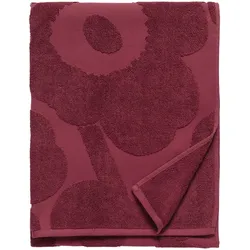 Marimekko - Unikko Solid Badetuch 75 x 150 cm, burgunder