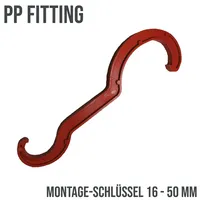 Unidelta Montageschlüssel für PP-Klemm-Verschraubung /-Kupplung - ø 16 -