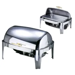 Contacto Roll-Top Chafing Dish, mit zwei Brennbehälter, mit elektrischer Heizquelle