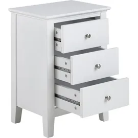 VCM Nachtschrank Linnea 34 x 34 x 62,8 cm Weiß