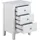 VCM Nachtschrank Linnea 34 x 34 x 62,8 cm Weiß
