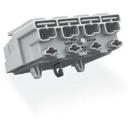 Wago 294-5124 Leuchtenanschlussklemme, Drücker extern, mit PE-Direktkontakt, weiß 2945124 - 500 Stück