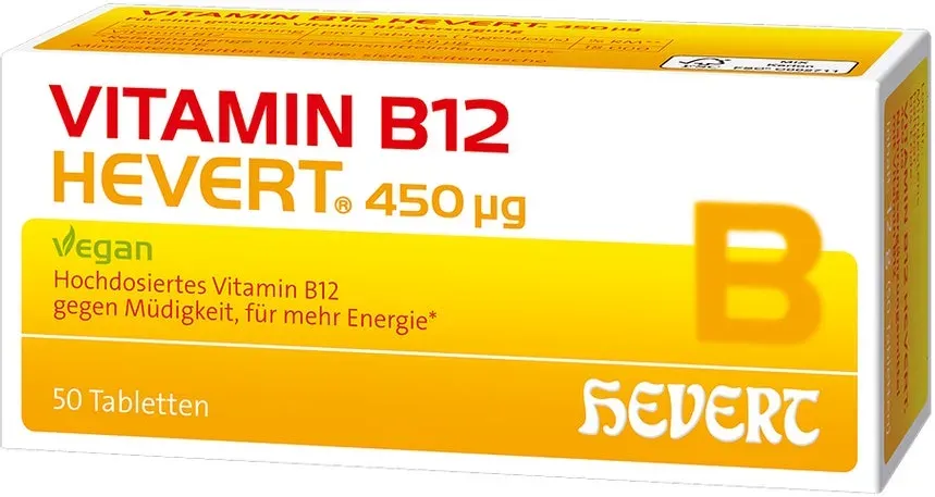 Vitamin B12 Hevert 450 μg Tabletten 50 St