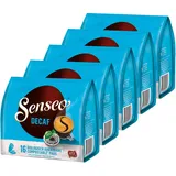 Senseo Kaffeepads Entkoffeiniert / Decaf, Reiches Aroma, Intensiv & Ausgewogen, Kaffee, neues Design, 5er Pack, 5 x 16 Pads