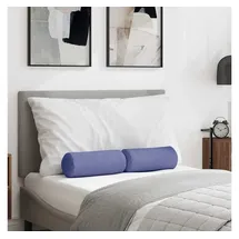 vidaXL Kissenbezug Bolsterkissen 15 x 40 cm Blau