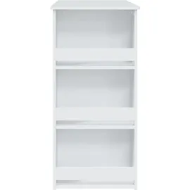 vidaXL Bartisch mit Ablagefläche 102 x 50 x 103,5 cm Weiß