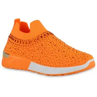 VAN HILL Damen Slip Ons in Orange