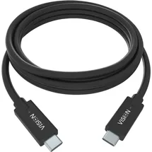 Vision USB-C 1,0 m Schwarz