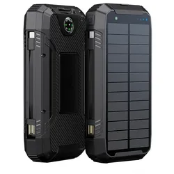 Powerneed S20000Q, Draußen, Lightning, Solar, USB, Kabelloses Aufladen, Schwarz