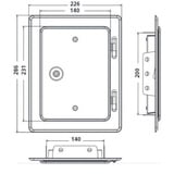 FireFix Kamintür 2039/W weiß