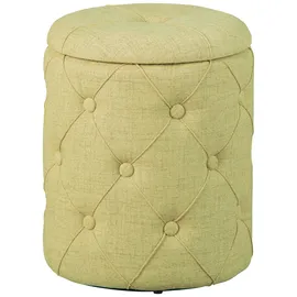 Interlink Hocker mit Stauraum 34 x 40 x 34 cm Gelb