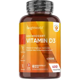 WeightWorld Vitamin D3 Tabletten 4000 IE 400 St.