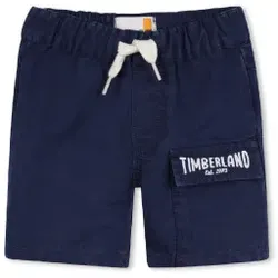 Timberland für Jungen. T60495 Blaue Shorts mit elastischer Taille (4años= 102cm), Lässig, Baumwolle, Kinderbekleidung