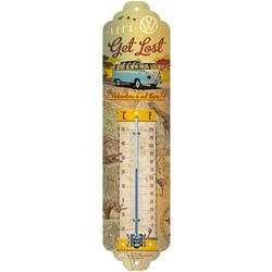 Nostalgic-Art Merchandising Thermometer VW Bus 65 x 280 mm, Thermometer + Hygrometer, Mehrfarbig