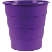 Office-products Papierkorb 19054621-09, violett, rund, aus Kunststoff 16 Liter