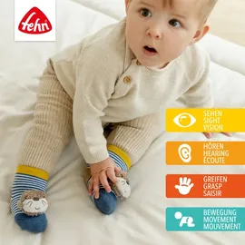 Fehn Rasselsocken Otter Blau