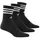 adidas 3-Streifen Cushioned Crew Socken 3 Paar Black / White 49-51