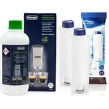 Set für Delonghi AQUALOGIS AL-S002 2 Stück, EcoDecalc Entkalker 500ml 1 Stück