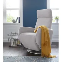 sit&more TV-Sessel Kobra Mikrofaser 71 x 110 x 82 cm Silber