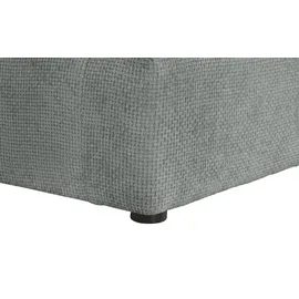 Smart Eckcouch Stoff 2-Sitzer Grau