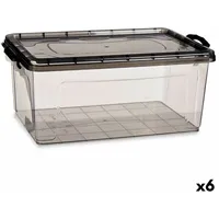 Kipit Aufbewahrungsbox mit Deckel Anthrazit Kunststoff 22 L 32