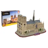 EXPLORA SCIENCES EXPLORA - Notre Dame De Paris - 3D-Puzzles - 540202-128 Teile - Historisches Denkmal - Level 5 - Ohne Kleber oder Schere - Paris - BAU - National Geographic Lizenz - Ab 8 Jahren