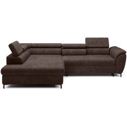 Ecksofa Tempo Stoff Chocolate