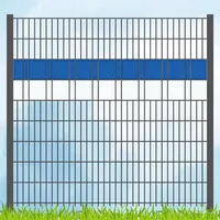 zaun|zu® Sichtschutzstreifen 200 x 5 cm Blau/Weiß Kunststoff