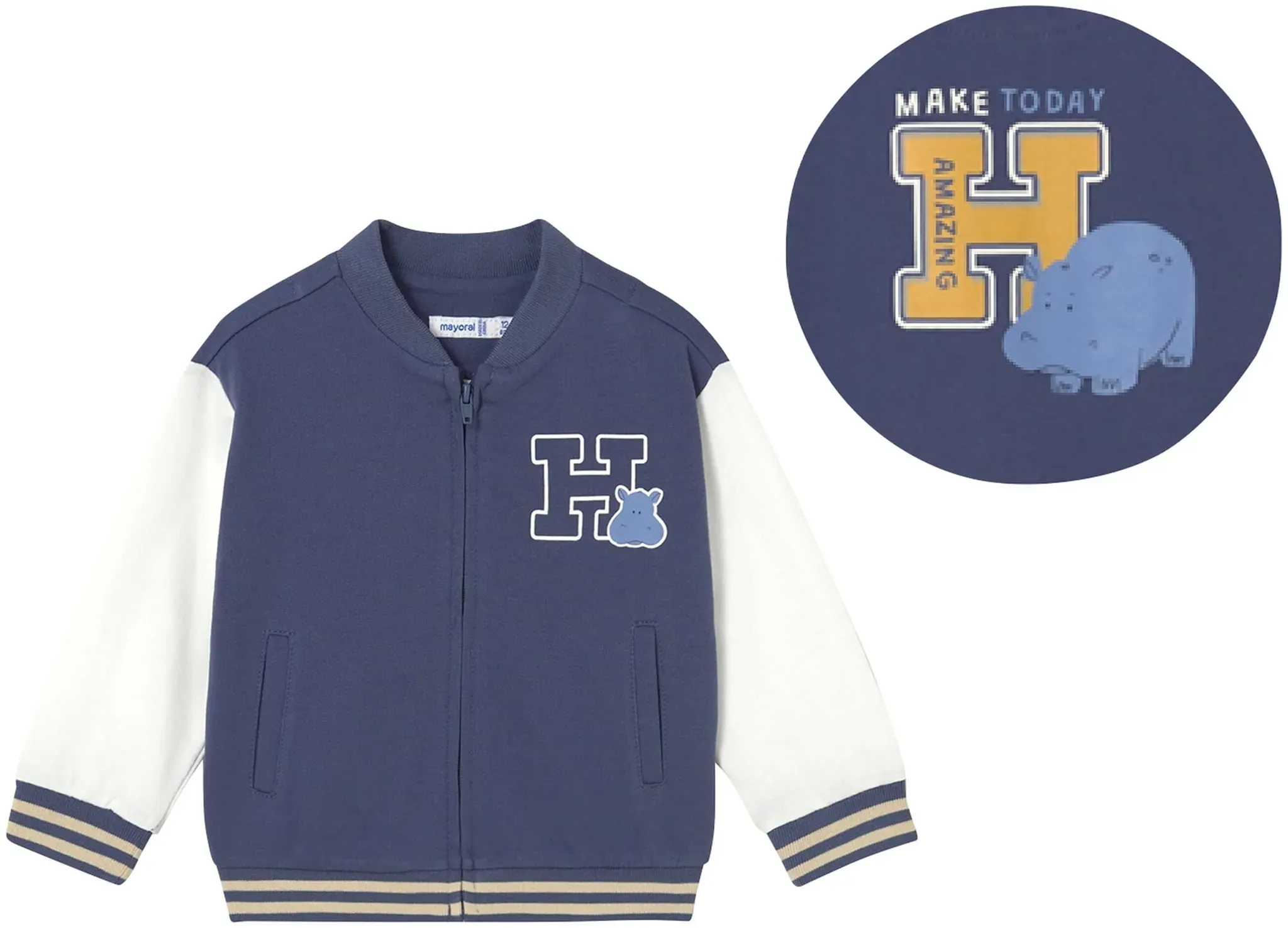 Mayoral Collegejacke Nielpferd, blau | natur, 92