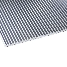Scobalit Doppelstegplatten 16 mm Klar Anthrazit gestreift Polycarbonat 980 x 2000