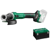 Hikoki Akku Winkelschleifer, G3613DVEW2Z, (Basic) (36V, 3000-10000-1/ min-1 min Drehzahl, Scheiben-ø: 125mm, Brushless, mit AT Modus, Spindelarrietierung, im HSC III (OHNE Akku und Ladegerät)