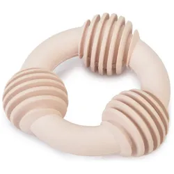 Beeztees Spielknochen Puppy Gummispielzeug Dental Ring pink