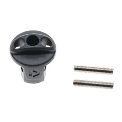 Duotone Plastic Head + Grub Screw 2pcs grey Kite